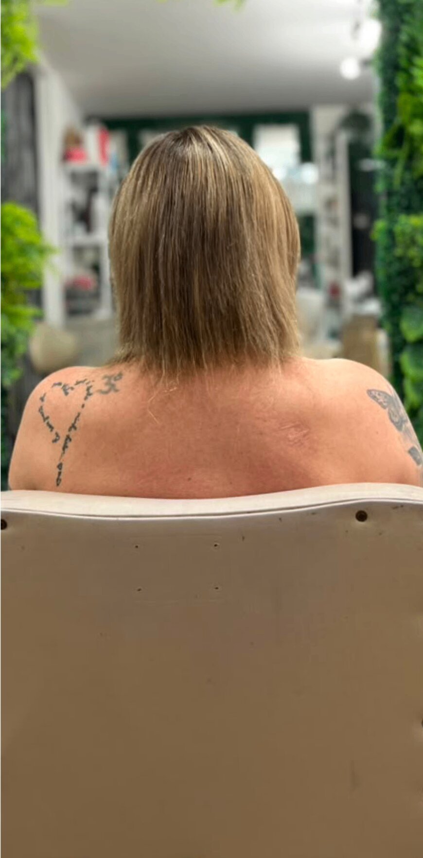 Antes do Alongamento Capilar realizado por Carol Sansi em São José-SC